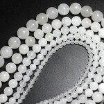 Moonstone Beads Supplier - Natural Round Loose Stone DIY Jewelry Wholesale