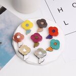 Flower Brooch Supplier - New Summer Adorable Sweet Niche Handmade Acrylic