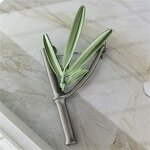 Botanical Brooch Factory - Lapel Pin Bouquet Tree Branch Green Plant Bamboo