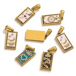 Tarot Necklace Charms Factory - Stainless Steel Tarnish Free Colorful Pendants DIY