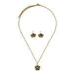 Camellia Jewelry Set Factory - Luxury Zircon Stainless Steel Flower Necklace