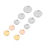 Stainless Steel Pendant Supplier - Classic Round Titanium Plate Non-Fading