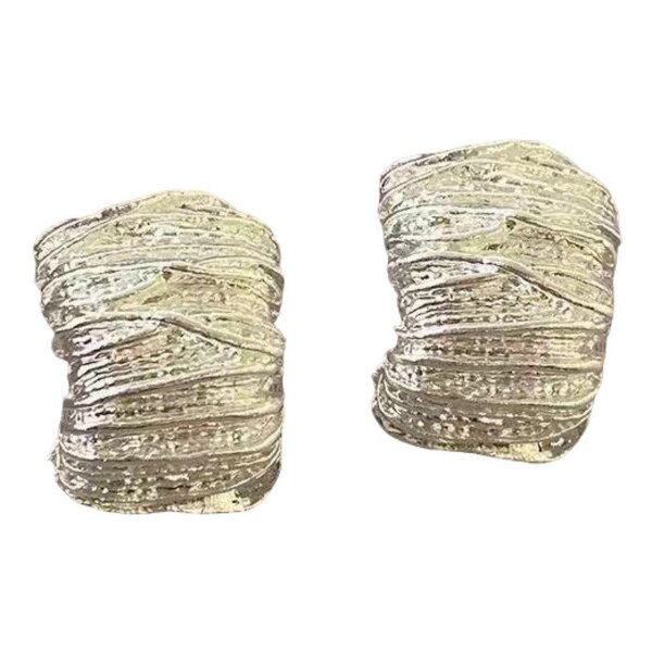 Geometric Earrings Supplier - Punk Vintage Korean Fashion Metal Gold Color Chunky