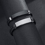 Twist Braid Bracelet Supplier - Homme Stainless Steel Hiphop Rock Fashion