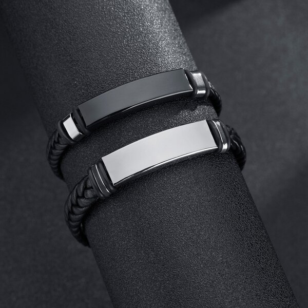 Twist Braid Bracelet Supplier - Homme Stainless Steel Hiphop Rock Fashion