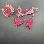 Pink Ribbon Brooch Factory - Breast Cancer Enamel Butterfly Pin Women Gift