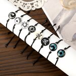 Sun Moon Bracelet Supplier - 2 Pcs Romantic Luminous Couple Handmade Braided