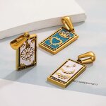 Tarot Necklace Charms Factory - Stainless Steel Tarnish Free Colorful Pendants DIY