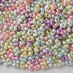 Glass Beads Supplier - Mixed Color 3x6mm Peanut Beads DIY Custom Fashion