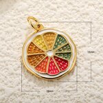 Fruits Charms Factory - 3D Enamel Mango Orange Banana Strawberry Pendant DIY