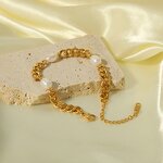 Women's Bracelet Factory - Fashion Stainless Steel Non-fading Pearl Gift