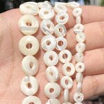 Mother Pearl Beads Supplier - Natural White Love Heart Cross Design DIY