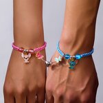 Angel Magnetic Bracelet Factory - Pair Stitch Attraction Woven Cartoon Lovers