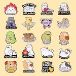 Cartoon Enamel Pins Supplier - Cute Animals Funny Cat Capybara Metal Brooches