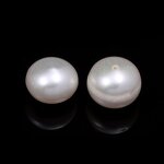 Pearl Beads Factory - Natural Freshwater Half-Porous Round Loose DIY