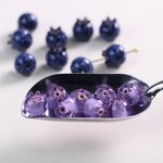 Glass Beads Factory - Blueberry Simulation Fruit Raspberry Jewelry DIY