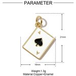 Heart Charms Supplier - a Poker Cute Drop Earrings Pendants DIY Keychains