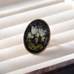 Dried Flower Ring Factory - Handmade Plant Specimen Real Eternal Stainless Steel