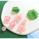 Resin Beads Supplier - Simulation Lotus Leaf Dewdrop Straight Perforated