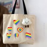 Compass Pin Factory - New Colorful Peach Heart LOVE Chest Metal Peace Arrow