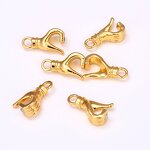 Magnet Clasp Supplier - Alloy Gesture Heart DIY Couple Necklace Magnetic