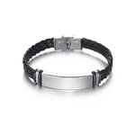 Twist Braid Bracelet Supplier - Homme Stainless Steel Hiphop Rock Fashion