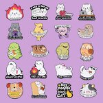 Cartoon Enamel Pins Supplier - Cute Animals Funny Cat Capybara Metal Brooches
