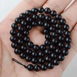 Natural Stone Beads Factory - Shungite Round Conductive Jewelry Making Wholesale