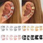 Ear Bone Clip Factory - New Simple No-piercing 5 Piece Set Plated Golden