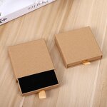 Kraft Paper Jewelry Box Factory - New Arrived Thin Drawer Container Elegant Gift