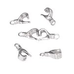 Magnet Clasp Supplier - Alloy Gesture Heart DIY Couple Necklace Magnetic