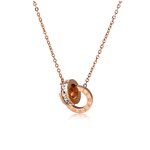 Roman Numerals Necklace Factory - Stainless Steel Inlaid Zirconium Plated Couple