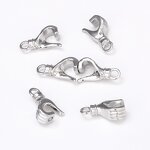 Magnet Clasp Supplier - Alloy Gesture Heart DIY Couple Necklace Magnetic