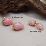 Strawberry Pendants Supplier - Fruit Charms Cute Bead DIY Material Pendant