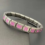 Italian Bracelet Supplier - Charm Stainless Steel 9mm Module DIY Splicing