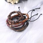 Multi-Layer Bracelet Factory - Bohemian Ethnic Style Adjustable Woven Leather Tribal