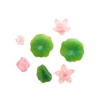 Resin Beads Supplier - Simulation Lotus Leaf Dewdrop Straight Perforated