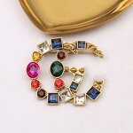 G Style Brooch Supplier - Hot Selling Fashion Elegant Colorful Crystals Luxurious