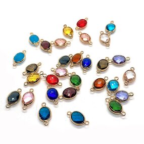 Crystal Connector Supplier - High Quality Solid for Handmade Jewelry