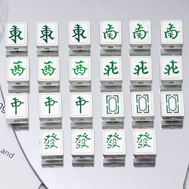 Alloy Beads Supplier - Mixed Mahjong Loose Spacer DIY Handmade Crafts