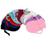 Velvet Drawstring Bag Factory - Round Dustproof Flannel Jewelry Organizer Pouch