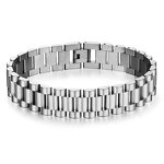 Watch Band Bracelet Factory - 15MM Stainless Steel Link Chain Man Gold Color