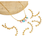 Stainless Steel Pendants Factory - Multi-Layer Charm Connectors DIY Boho Jewelry