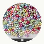 Glass Beads Supplier - Mixed Color 3x6mm Peanut Beads DIY Custom Fashion