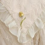 Alloy Brooch Factory - Tulip Flower Pin Plant Lapel Banquet Party Gifts