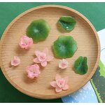 Resin Beads Supplier - Simulation Lotus Leaf Dewdrop Straight Perforated