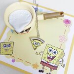 Anime Necklace Factory - NEW 5 PCS Cute SpongeBob Kawaii Suction High Beauty