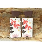 Polymer Clay Earrings Supplier - Handmade Retro SUNFLOWER Little Daisy Trendy