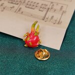 Fruit Brooches Supplier - Cute Summer Small Peach Pear Tomato Enamel Pins