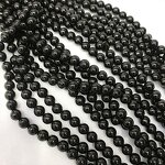 Natural Stone Beads Factory - Shungite Round Conductive Jewelry Making Wholesale
